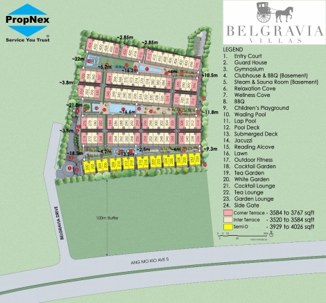 Belgravia Villas Site Plan
